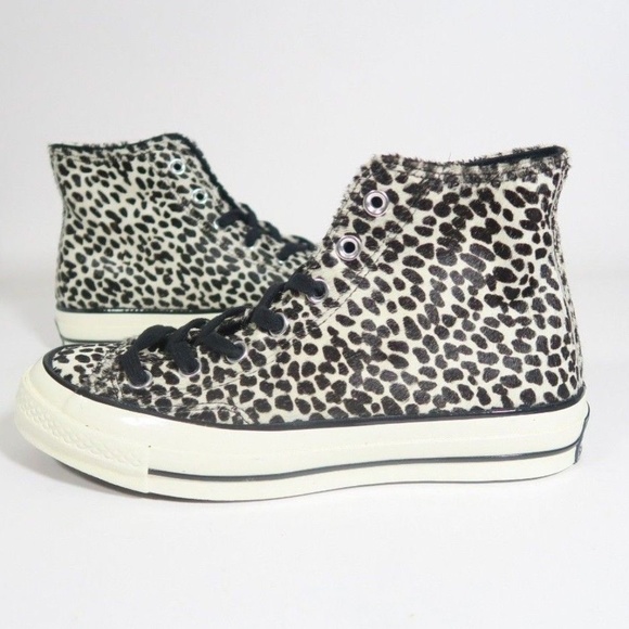 cheetah pony hair converse